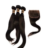 Elite Straight Bundles & 5x5 Closure