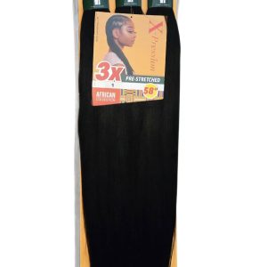 58" 3X X-pression Braiding Hair Color:1